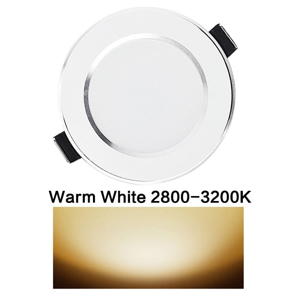 LED Downlight Natural Color Recessed Kitchen Bathroom Lamp 220V 230V 5W 7W 9W 12W LED Down Lights Warm Cool White