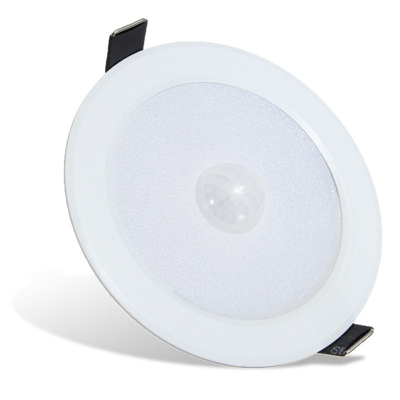LED Downlight Light 7W E27 PIR Motion Sensor 5730 SMD LED Light StepPath Lamp AC 85-265V