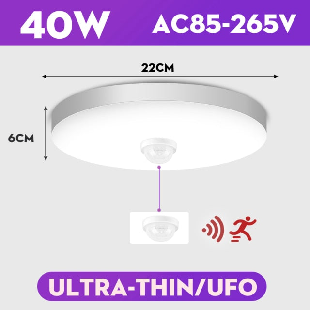 Modern Led Ceiling Lights 110V 220V Motion Sensor Ceiling Light 20W 30W 40W Led Ceiling Lamp Smart Ceiling Light for Living Room