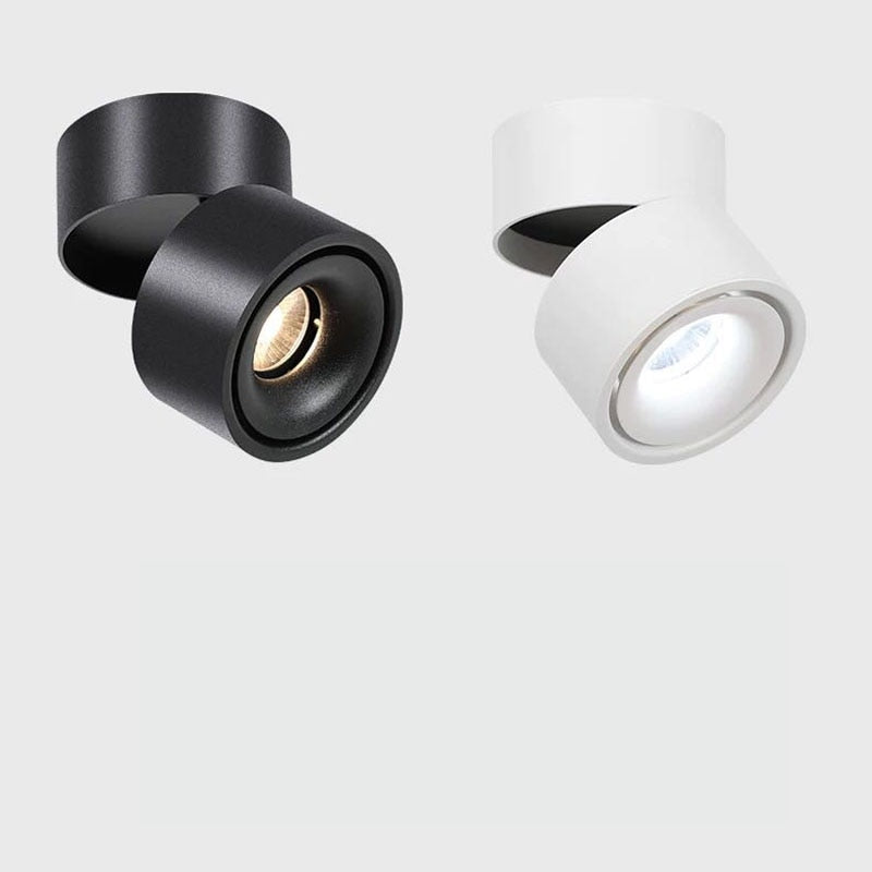 Foldable 360-degree rotating surface mounted LED downlight ceiling light AC85-265V 5W 7W 10W 12W LED ceiling spotlight dimmable