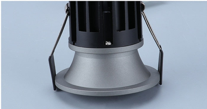 LED Downlight 1pcs Round Arc Dimmable Embedded Anti-glare Led COB Ceiling Recessed downlight 7w 12w LED wall wash light Hotel Villa Lighting