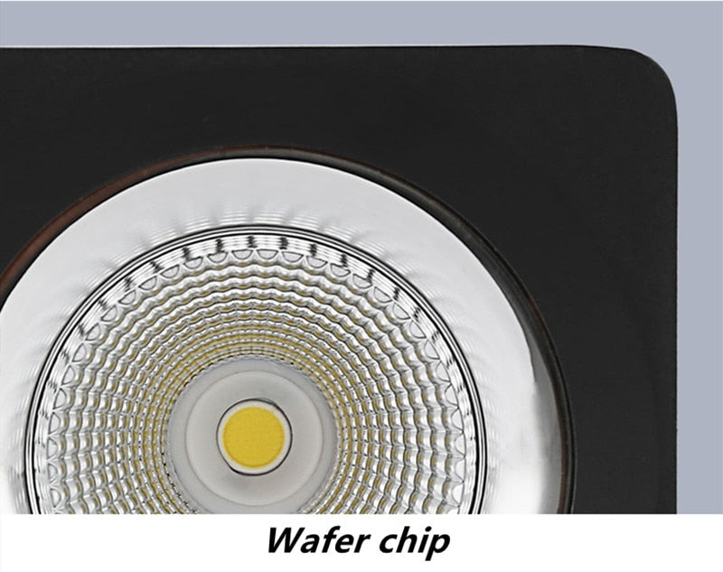 LED Downlight 1pcs Super Brightness AC85-265V Square Surface Mounted LED COB Dimmable Downlights 7W/9W/12W LED Ceiling Lamp Spot Light