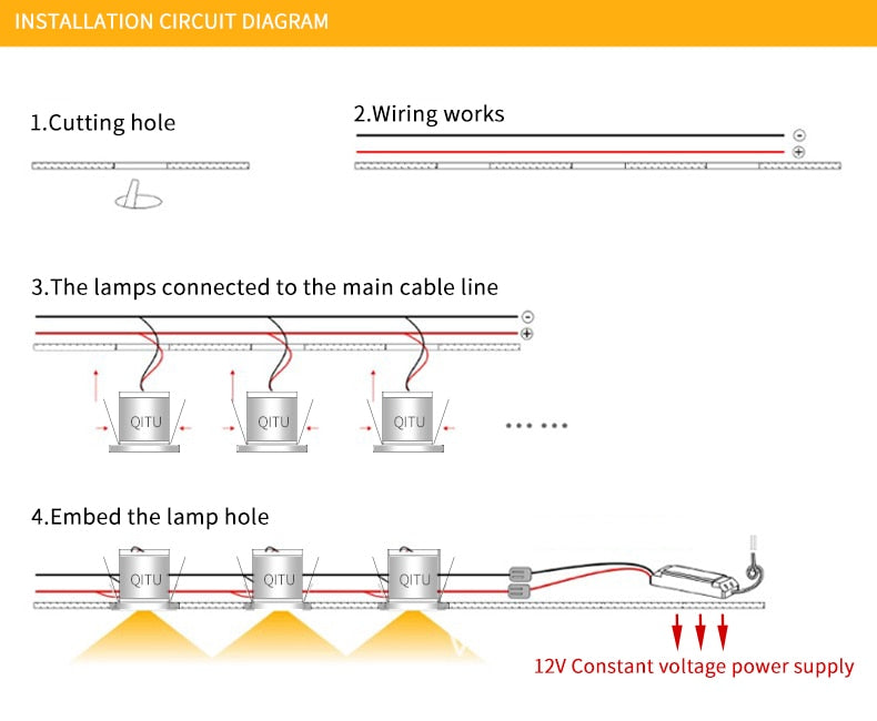 Stainless steel 4/8PCS waterproof LED spotlight IP65 bathroom Ceiling or boat Built-in outdoor house Slim mini 12V downlight