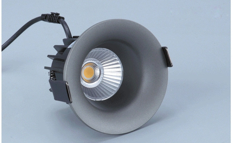 Super Bright Recessed LED Downlight COB Dimmable 7W 9W 12W LED Ceiling Spot Lights AC110-220V LED Ceiling Lamp with 3 colors