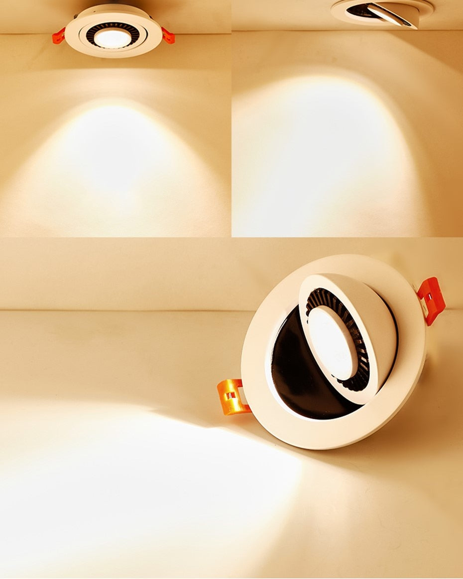 Dimmable Led Down light lamp COB Ceiling Light 5w 7w 10w 12w 85-265V recessed ceiling Spot Lights for kitchen bedroom home Decor