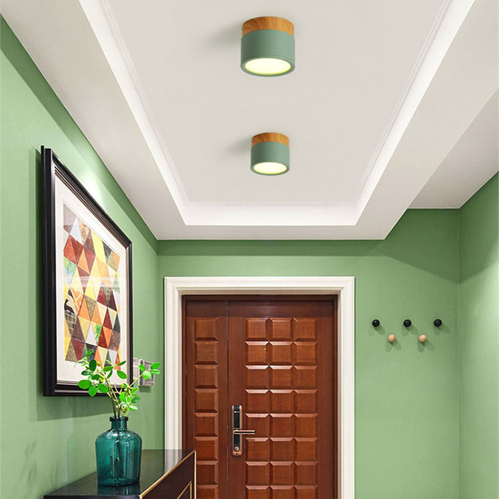 LED Downlight 7W/15W LED Ceiling Light Macaron Style Modern Colour Led Ceiling Lights Home Lighting Lamps Fixtures Lampshade D30