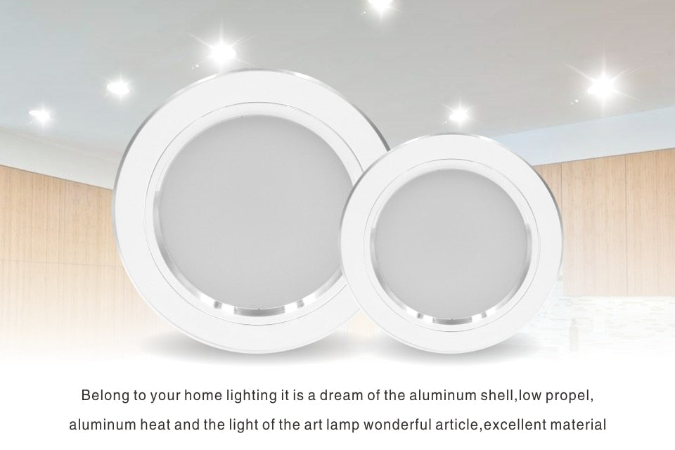 Led Downlight 5W 9W 12W 15W 18W AC 220V 230V 240V LED Ceiling bathroom Lamps living room light Home Indoor Lighting
