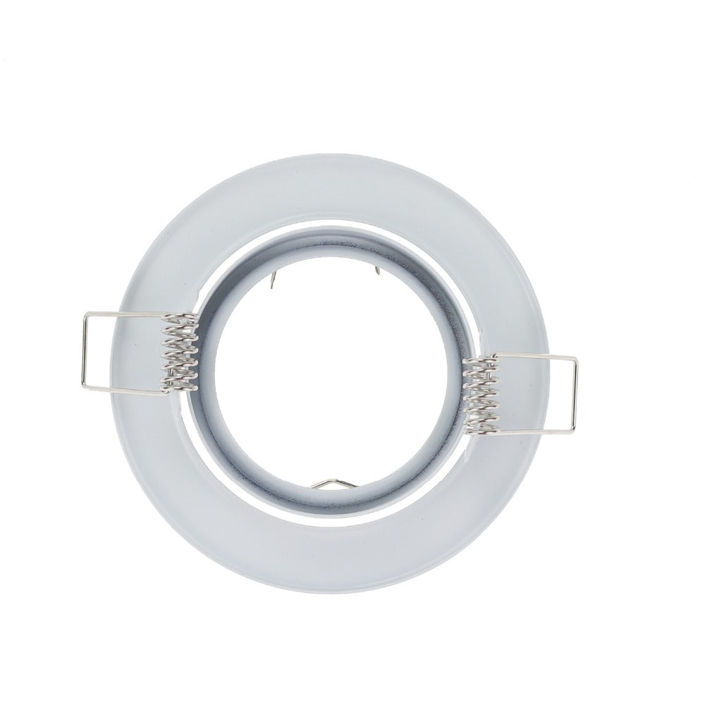 White Round GU10 Surface Mounting Aluminum Frame For Led Fixtures Downlight MR16 Fitting Mounting Ceiling Spot Lights Frame
