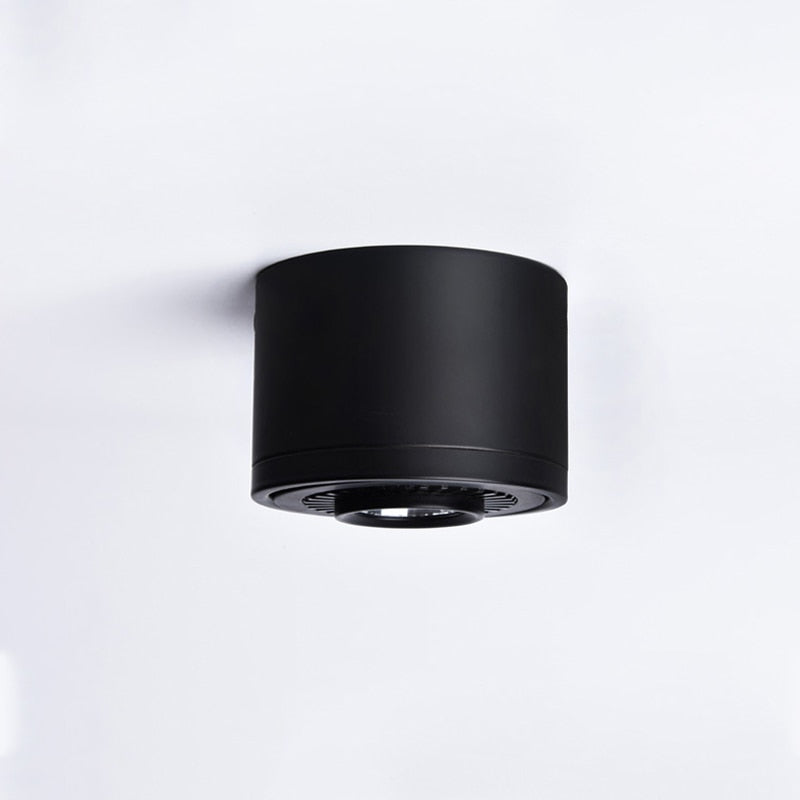 Dimmable Surface Mounted LED COB Downlight White/Black AC85-265V 360 Degree Rotating LED Spot Light 15W 9W 7W 5W Ceiling lamp