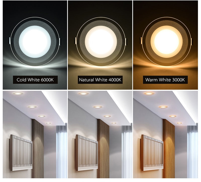 Light guide LED Downlight 3W 5W 7W 9W 12W 15W 18W Acrylic Panel Lights Ceiling Recessed Lamps High Brightness