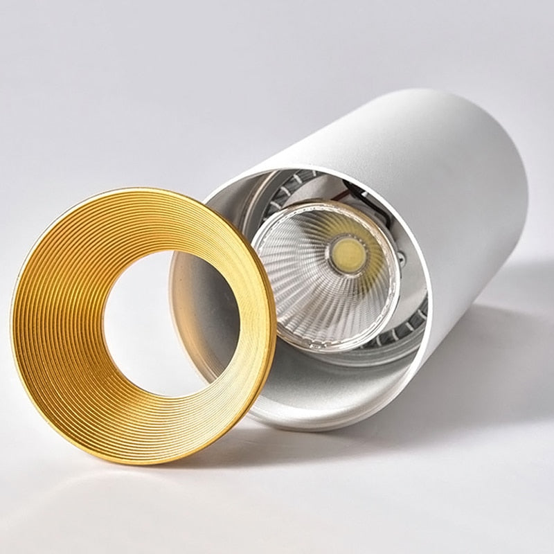 LED Downlights Surface Mounted Tube Ceiling Lamp 7W 12W COB Spotlight Downlighters 110V 220V Light Fixtures