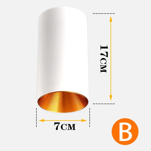 LED Downlights Surface Mounted Tube Ceiling Lamp 7W 12W COB Spotlight Downlighters 110V 220V Light Fixtures