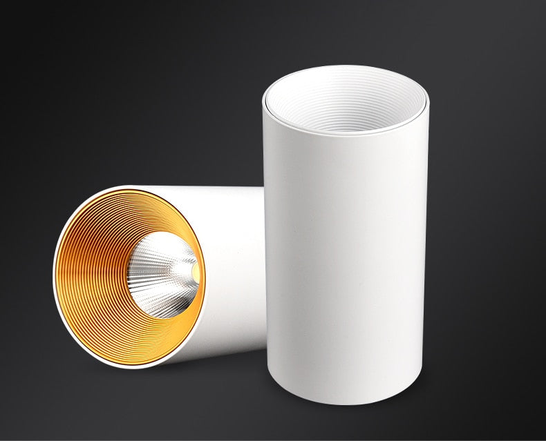 LED Downlights Surface Mounted Tube Ceiling Lamp 7W 12W COB Spotlight Downlighters 110V 220V Light Fixtures