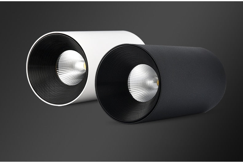 LED Downlights Surface Mounted Tube Ceiling Lamp 7W 12W COB Spotlight Downlighters 110V 220V Light Fixtures