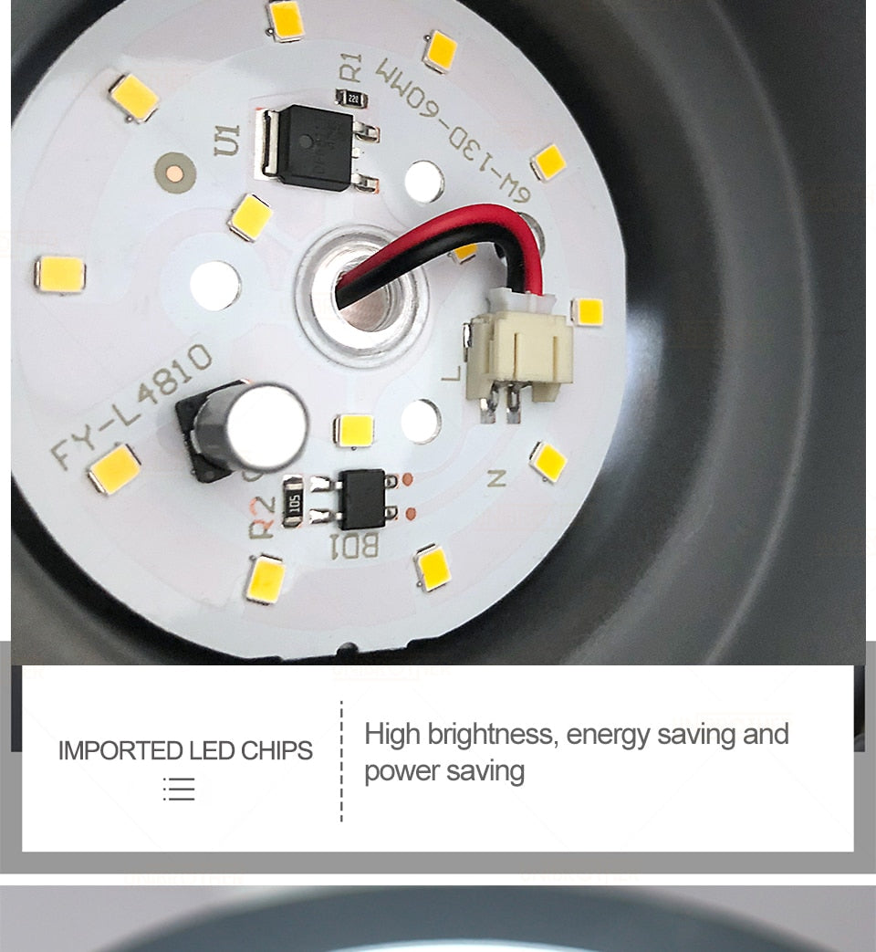 LED Downlight Wood Ceiling Lamp Surface Mounted 5w Lamps Lighting Fixtures living Room Down lights Simple Nordic Iron for Aisle