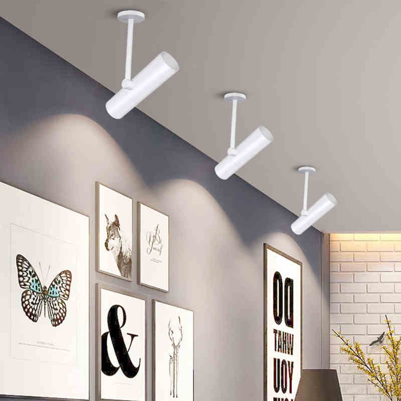 Dimmable Spot light Led downlights 7w 12w Background Lamp LED COB Track Light surface mounted LED COB ceiling Indoor Lighting