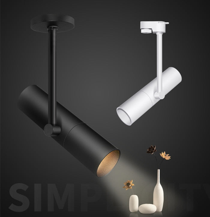 Dimmable Spot light Led downlights 7w 12w Background Lamp LED COB Track Light surface mounted LED COB ceiling Indoor Lighting