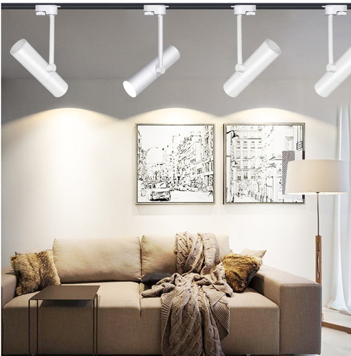 Dimmable Spot light Led downlights 7w 12w Background Lamp LED COB Track Light surface mounted LED COB ceiling Indoor Lighting