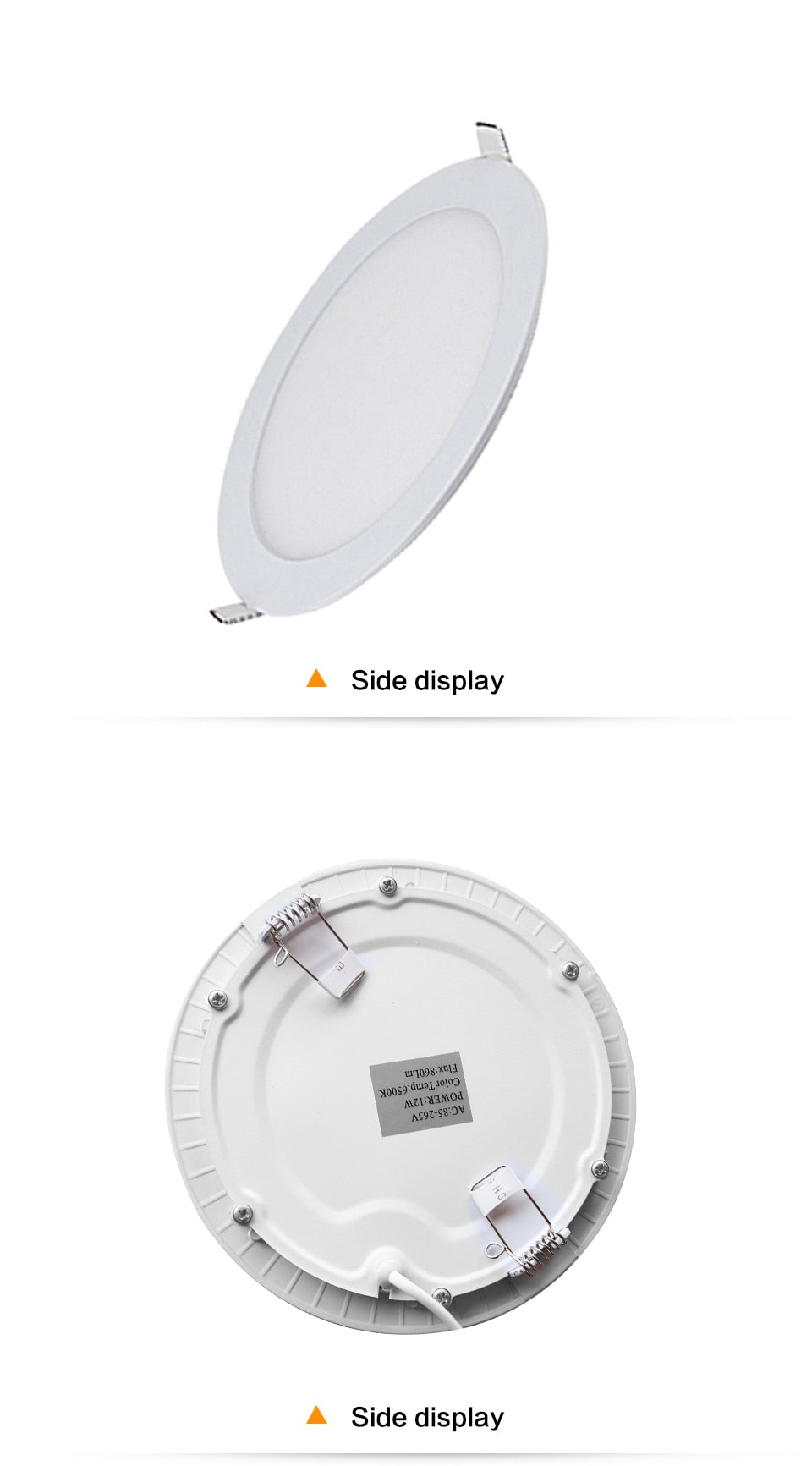 Ultrathin LED Downlight LED Round Panel Light 3W 6W 9W 12W 15W 18W Led Ceiling Recessed Grid Downlight Lamp Lighting 110V 220V