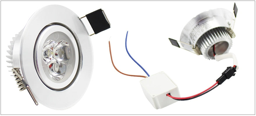 LED Recessed Ceiling Downlights Kitchen CE Luminaire 110-240V 3W 5W 55mm 70mm 90mm Cut Hole Spot Lamp Angle Adjustable