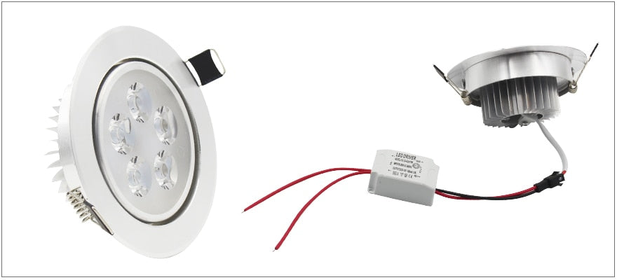 LED Recessed Ceiling Downlights Kitchen CE Luminaire 110-240V 3W 5W 55mm 70mm 90mm Cut Hole Spot Lamp Angle Adjustable