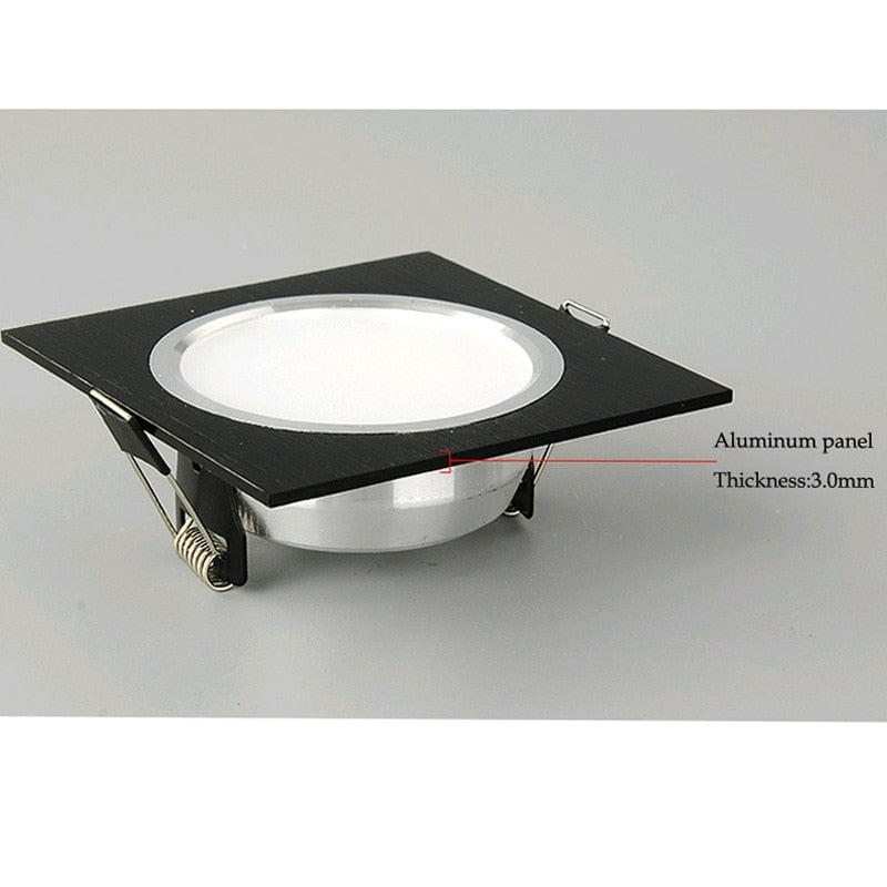 LED Downlight Square Recessed lights 3W 5W 7W 9W 12W LED Ceiling Lamp for Kitchen/Home/Office/Living room Indoor Lighting AC220V