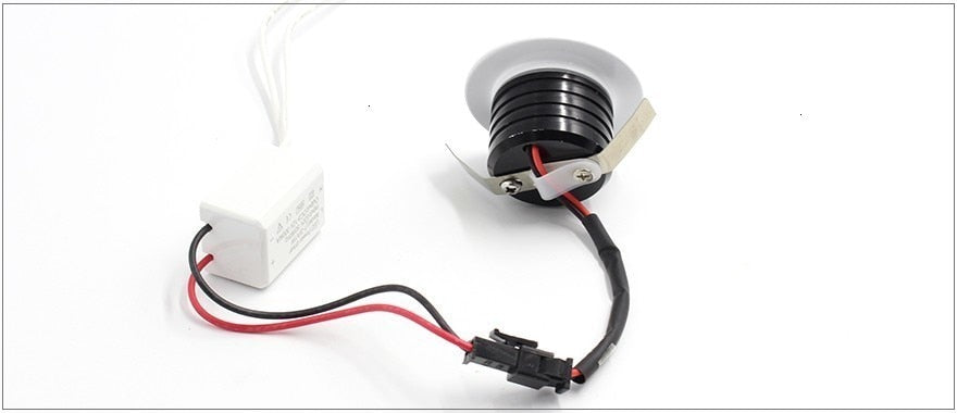 LEDIARY LED Mini COB Downlights Aluminum 100-240V 3W 270lm Cabinet Lamp Recessed Ceiling Spot Lamp Round Square 38mm Cut Hole