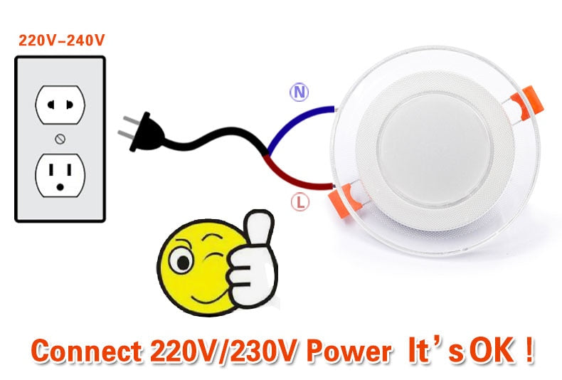 LED 4 pcs Light guide LED Downlight 3W 5W 7W 9W 12W 15W 18W Acrylic Panel Lights Ceiling Recessed Lamps High Brightness