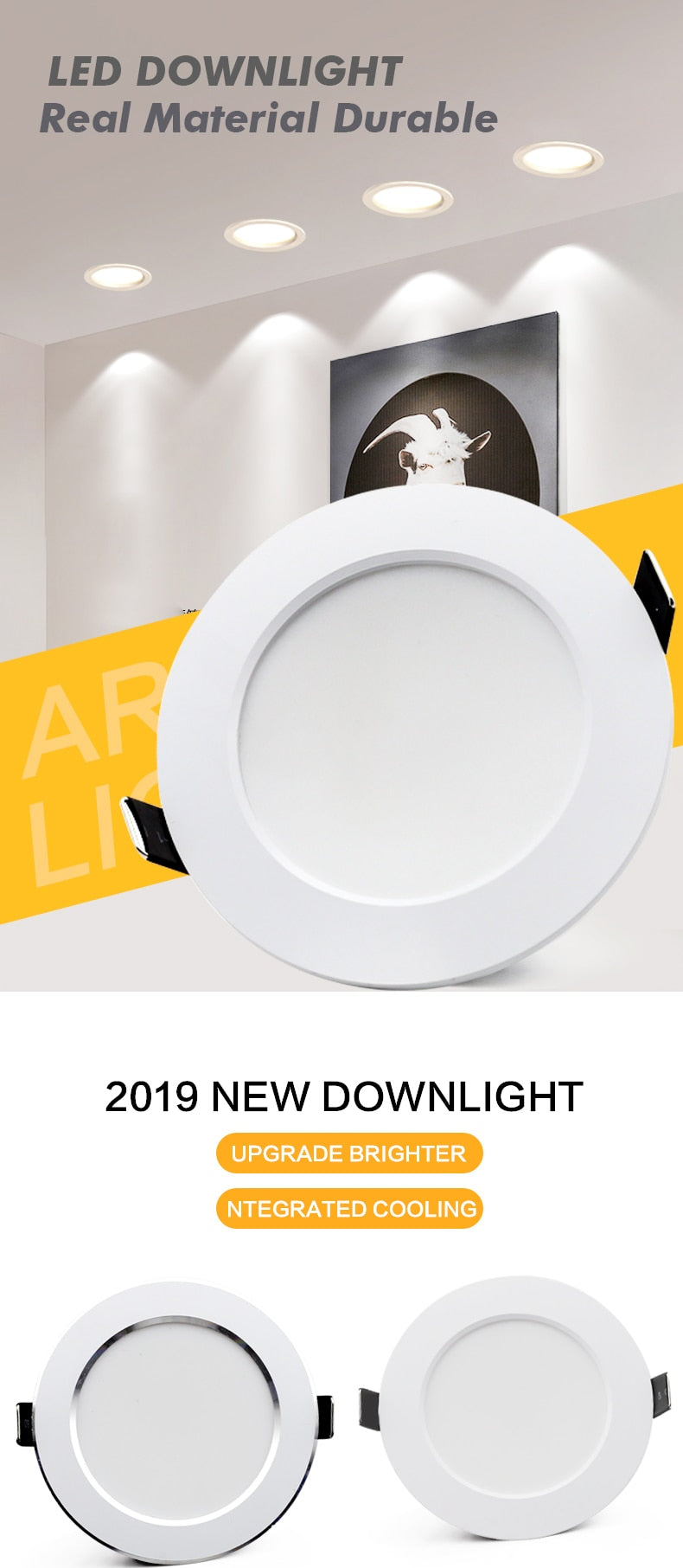 LED Downlight 18W 15W 12W 9W 7W Round Recessed Lamp AC 220V Led Down Light 240V Home Decor Bedroom Kitchen Indoor Spot Lighting