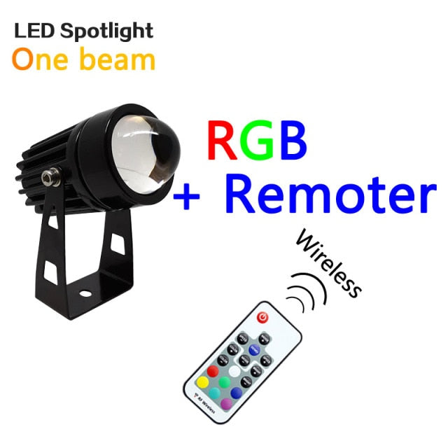 Outdoor LED Wall spotlight 9W 12W landscape Lighting 220V Red Green Blue RGB Wall light IP66 Waterproof one beam lights