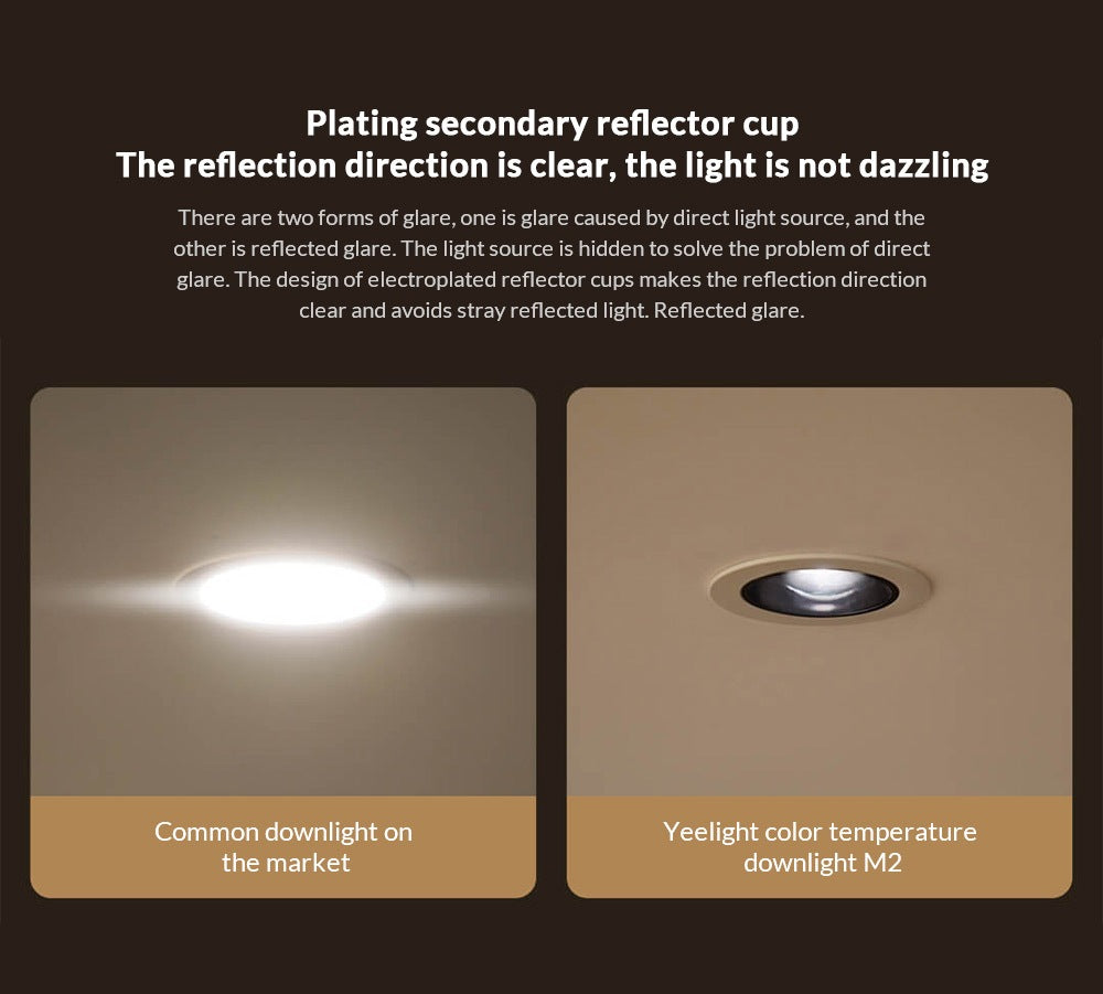 Smart downlight and Smart Downlight M2 Ceiling Down Light Mesh Edition to Mi home App smart Control