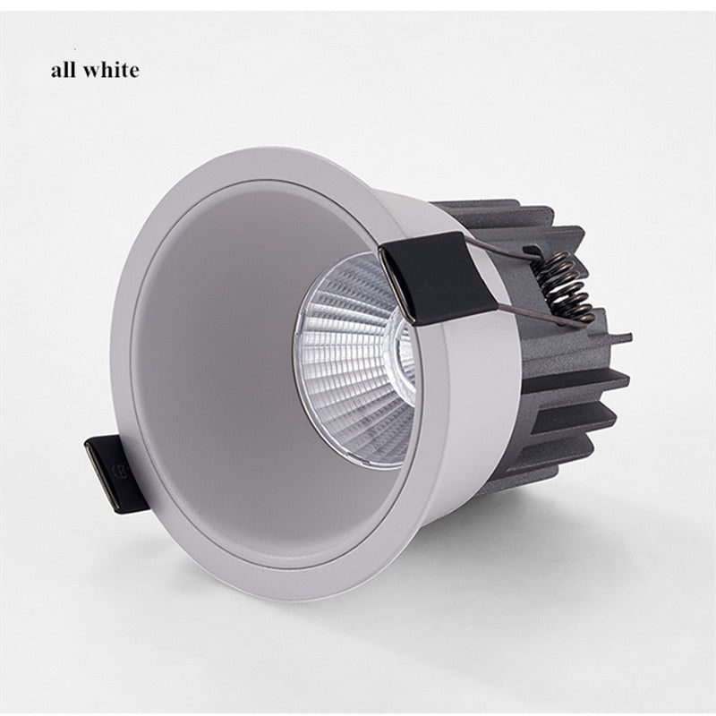 Dimmable recessed LED downlights 7W 10W 12W COB LED Ceiling lamp Spot lights lampnarrow side opening LED lamp indoor lighting