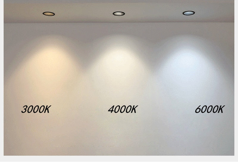 Dimmable recessed LED downlights 7W 10W 12W COB LED Ceiling lamp Spot lights lampnarrow side opening LED lamp indoor lighting