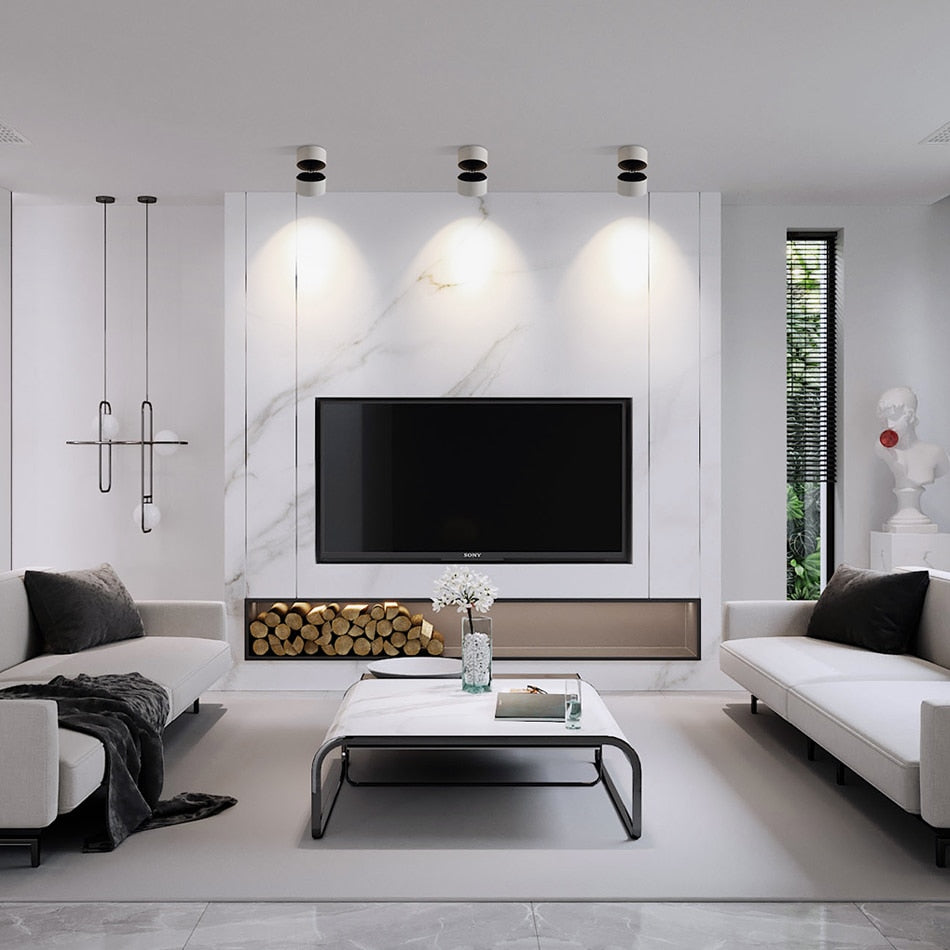 Led Downlight 360 Degrees Rotatable Surface Mounted Downlight 15W LED Ceiling Spot Light Indoor Living room Foyer Spot Lamp