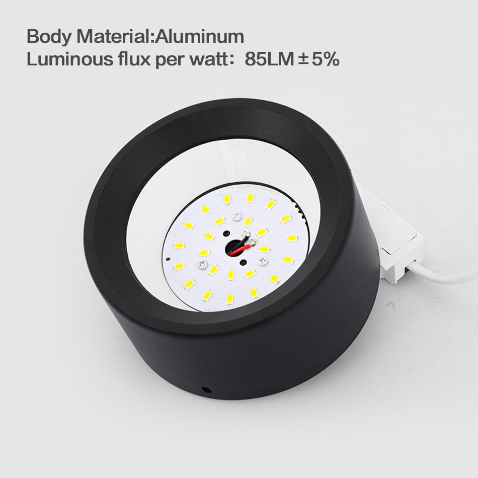 Surface Mounted LED Downlight 5W 7W 9W 12W 15W Ceiling Lamps Ultra Thin Driverless COB led spot light 85-240V Ceiling Lighting