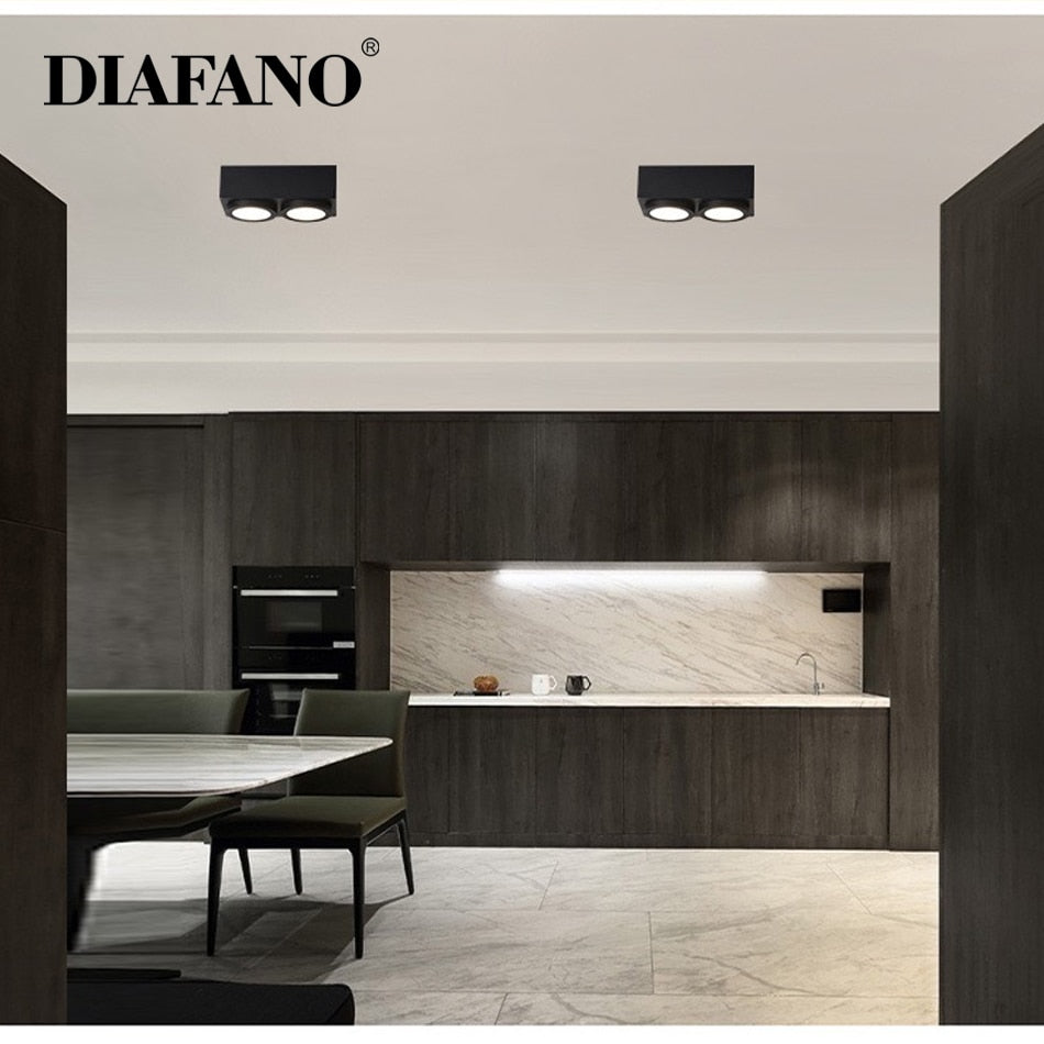 Square LED Wall Mounted Downlight COB Spot light Ceiling Lamp Surface Mounted Downlight decoration Ceiling Lamp 220V