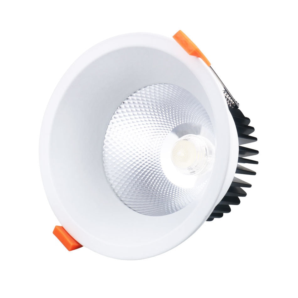 White Ceiling LED Recessed Downlight 7W 12W 18W Dimmable Spot Down Light Aluminum AC Kitchen Lamp COB Foyer Lighting Round Lamp