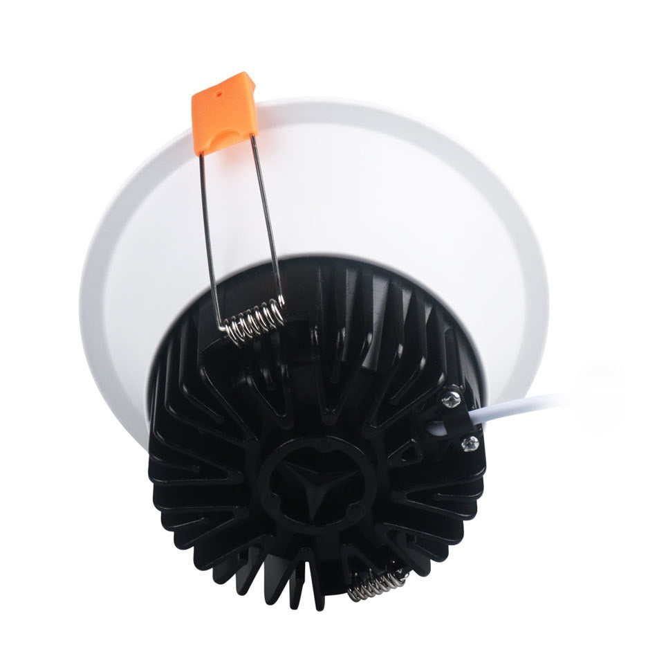 White Ceiling LED Recessed Downlight 7W 12W 18W Dimmable Spot Down Light Aluminum AC Kitchen Lamp COB Foyer Lighting Round Lamp