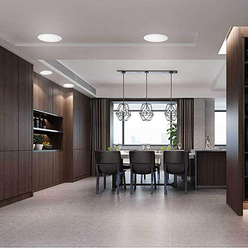 QLTEG 20pcs LED downlight 3W 6W 9W 12W 15W 18W 24W IC Rated LED Recessed Low Profile Slim Round Panel Light with Junction Box