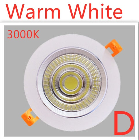 Downlight LED Dimmable Lamp 3w 5w 7W 12w 15w 20w 30w 40w Cob Led Spot 220V/110V Ceiling Recessed round panel light