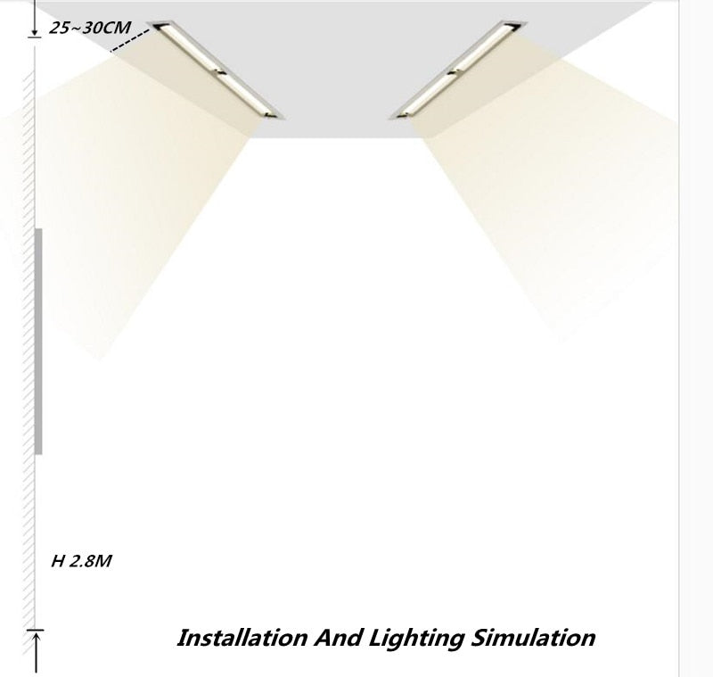 Recessed Square COB Dimmable LED Downlights 10W 20W 30W LED Ceiling Spot Lights AC85V~265V LED Strip Lights Indoor Lighting