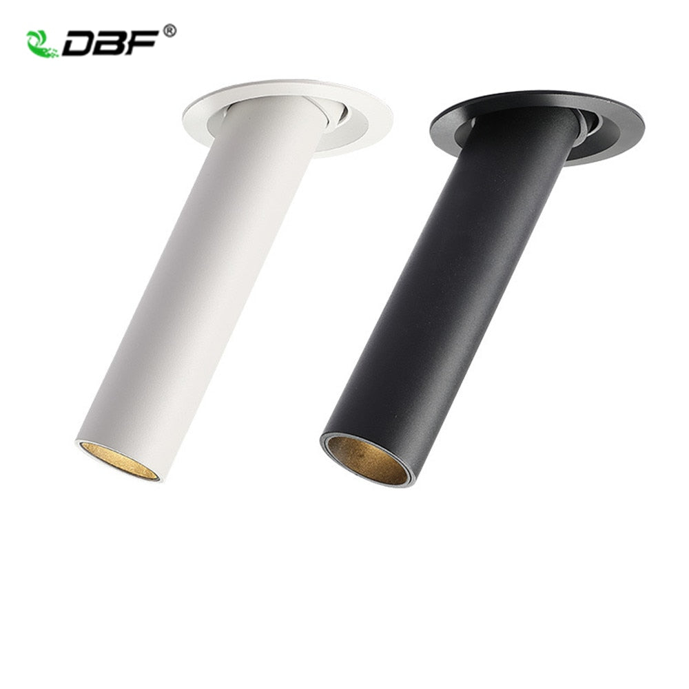 DBF Nordic Anti-Glare Recessed Downlight 12W Black/White Housing 360 Angle Rotatable 3000K/4000K/6000K LED Ceiling Spot Light