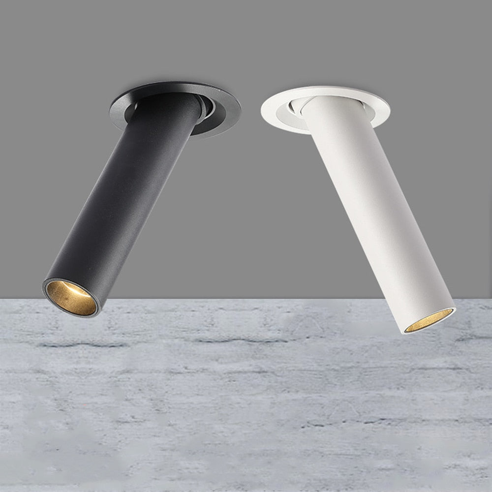 DBF Nordic Anti-Glare Recessed Downlight 12W Black/White Housing 360 Angle Rotatable 3000K/4000K/6000K LED Ceiling Spot Light