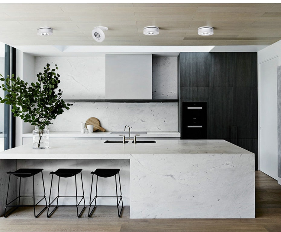 Angle Adjustable LED Ceiling Recessed Downlight 360 Degree Rotatable 3W 5W 7W 10W Ceiling Spot Light 3000K/4000K/6000K 220V