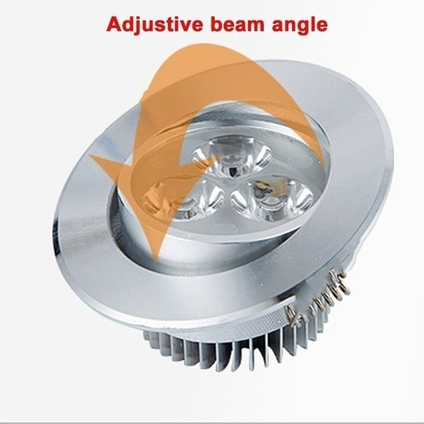 JUNEJOUR 10 PCS 3/5/7W 220-240V Dimmable LED Ceiling Downlight Recessed Cabinet Wall Spot Light Down Lamp Spot Light