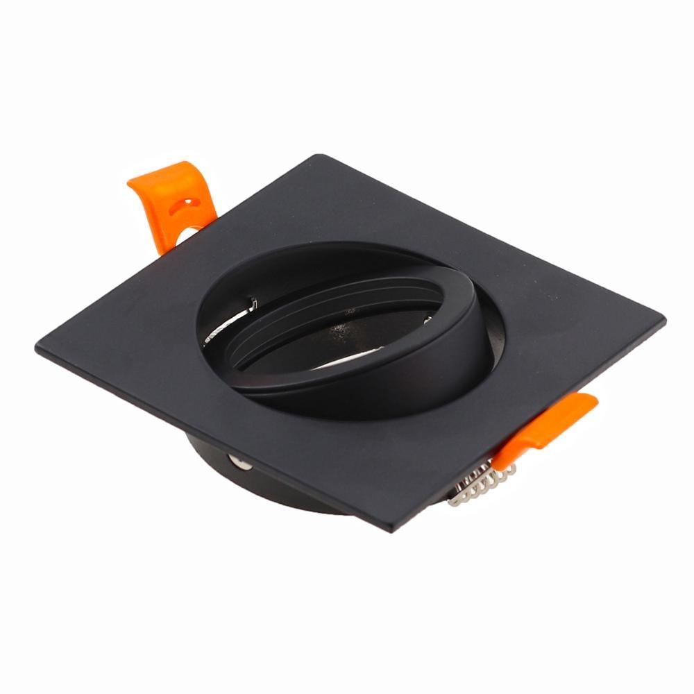 10PCS Black White Silver Round Recessed LED Ceiling Light Adjustable Frame MR16 GU10 Bulb Fixture Downlight Holder Cutout 65mm - LED Lights For Sale : Affordable LED Solutions : Wholesale Prices