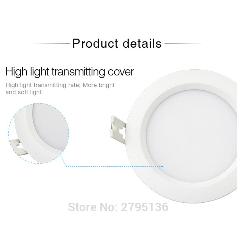 LED 6W RGB+CCT Waterproof led downlights IP54 110V 220v Moistureproof smart Led light recessed led ceiling for living room bathroom