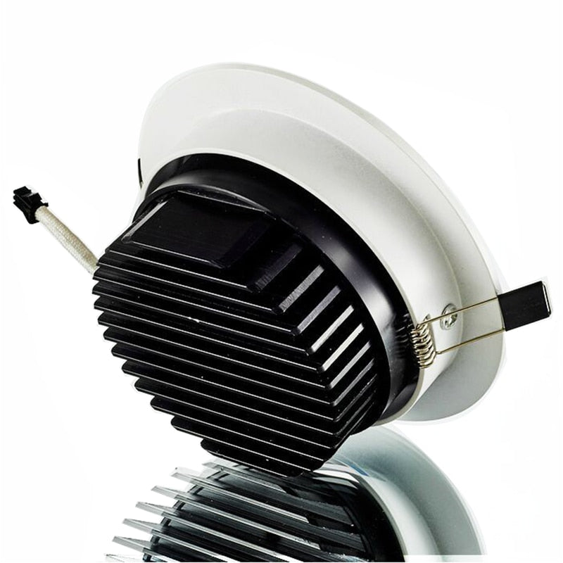 Recessed LED Ceiling Downlight 5W 7W 10W 15W 20W 25W Dimmable COB Down Light Lamp AC85V-265V White/Warm LED Spot light