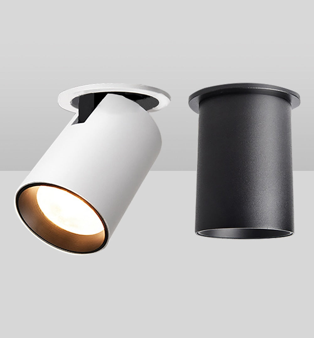 LED Downlight Dimmable 7W 12W Modern Recessed Ceiling Spotlight Artwork Adjustable Loft Décor's Lamps Led Spot Lights