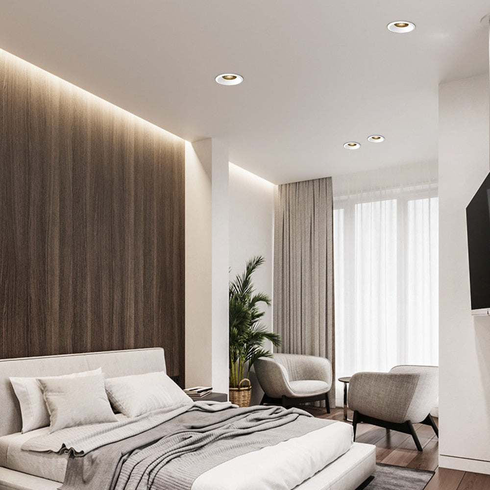 Led Downlight Anti-glare Led Recessed Ceiling Downlight Aluminum Honeycomb Indoor Spot Led Lamp Living Room Bedroom Ceiling Lamp